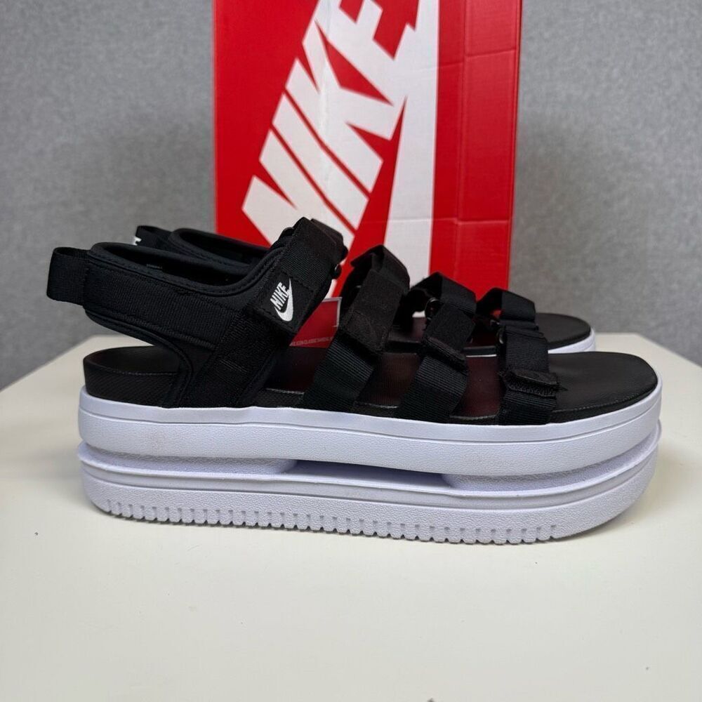 Brand New Nike Women's Size 10 Classic Icon Slingback Sandals Black White
